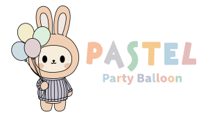 Pastel Party Balloon Logo
